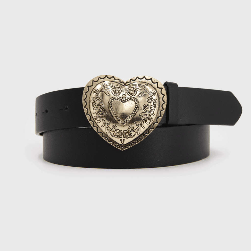 CINTURON MUJER HEBILLA CORAZÓN-MAHURU