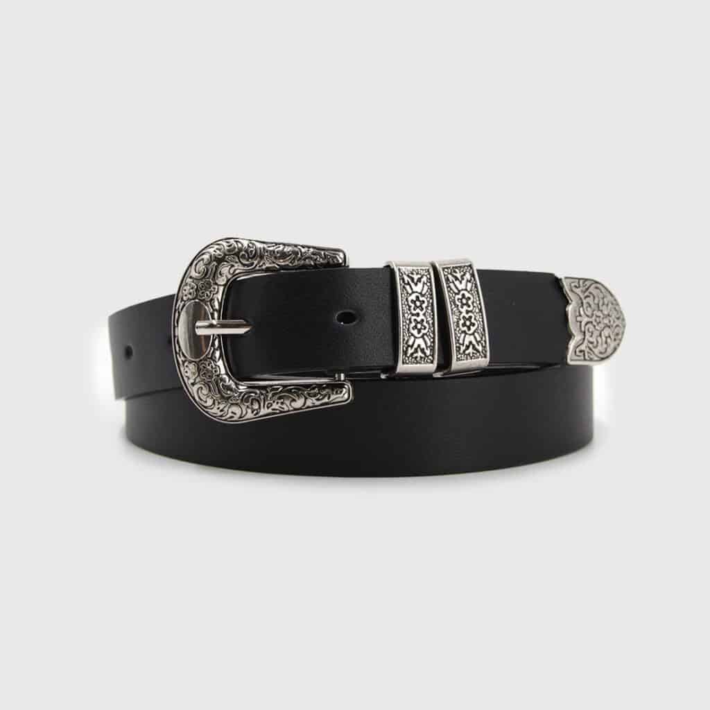 CINTURON VAQUERO HEBILLA DOBLE MUJER