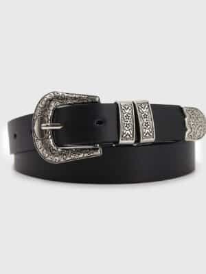 CINTURON VAQUERO HEBILLA DOBLE MUJER