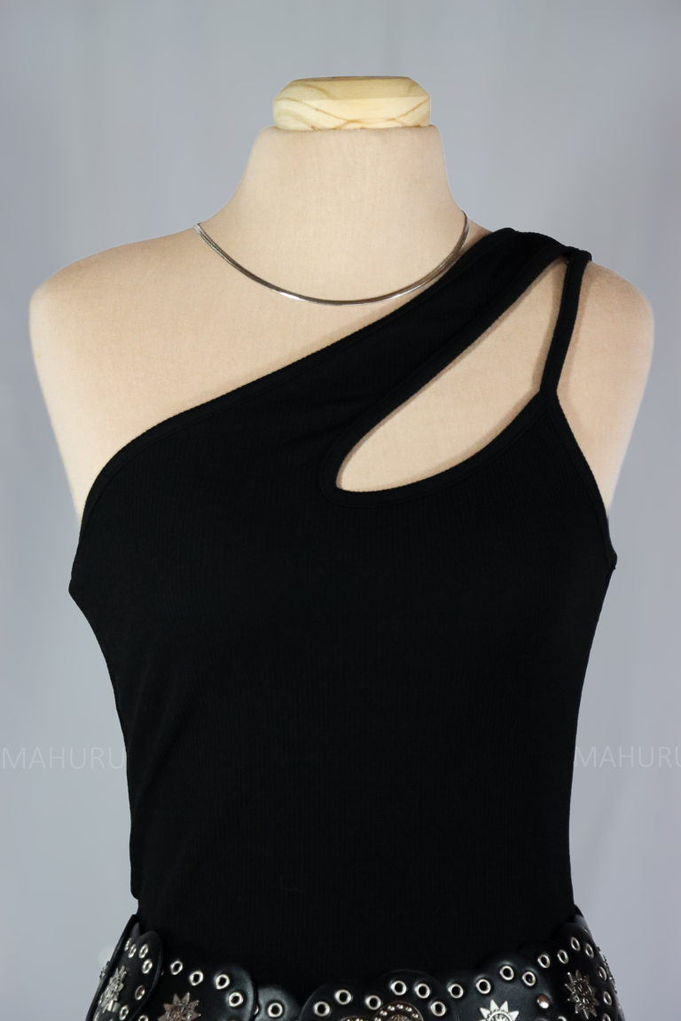 Vestido asimetrico negro